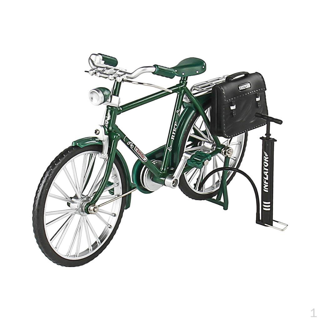 1/10 Scale Bicycle Model Diecast Mini Desktop Decoration Craft Finger Bike Models Toys