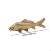 Karpfen Statue Skulptur Antikes Handwerk Ornament Retro Messing Figur für Bücherregal Glück