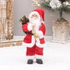 Santa Claus Standing Doll Hanging Decoration Plush Sled Skiing Santa Claus Christmas Tree Pendant Party Plush Decoration