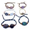 Crystal Holder Bracelet Adjustable Rope Bracelet Cord Handmade Woven Netted Cage