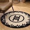 Modern Luxury Retro Round Carpet for Living Room, Coffee Table, Balcony, or Bedroom