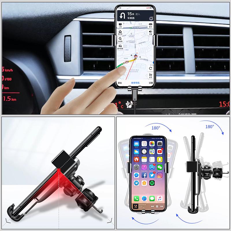 Uchwyt na telefon komórkowy do samochodu Uchwyt na smartfona do kratki nawiewu samochodowego Do Opel Corsa Astra Insignia Vectra Zafira Meriva Mokka Antara Ampera