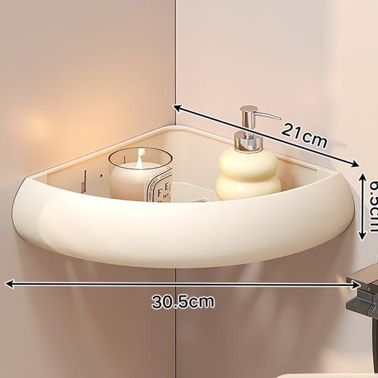 Shower Caddy No Drilling Space Aluminum Anti-Rust Storage Rack with Raised Rails Bathroom Corner Shelf