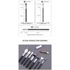 15 Pcs Makeup Brush Set Cosmetic Brushes Makeup Brushes Goat Hair for Eyebrow Eyeshadow Foundation Travel Portable with Pouch