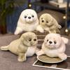 Kawaii Cartoon Seal Plush Doll Super Soft Blue Sea Creature Stuffed Animal Sea Lion Huggable Pillow Christmas Birthday Gift