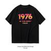 Vintage 1976 Retro Neon The Best Year Birthday Tshirt Women Unisex Casual Cotton Graphic T Shirts Adult Streetwear Tops Tee