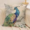 Watercolor Art Pattern Cushion Cover Silky Short Plush Sofa Pillow Cover Hidden Zipper Soft Dustproof Case for Home Decor