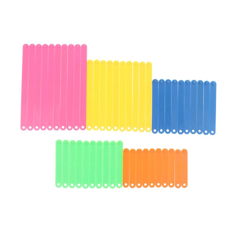 10/20/50 Stück Bunte ineinandergreifende Polygonstäbe Polygone Winkel Lernstäbe Montessori Mathe Lernspielzeug Kleinkind Geschenke