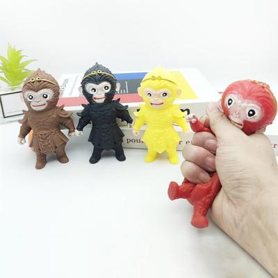 Wukong Quetschspielzeug, langsame Erholung, Stress- und Angstlinderung, tragbar, für Kinder, Jugendliche und Erwachsene, Monkey King Squishes, sensorisches Zappelspielzeug