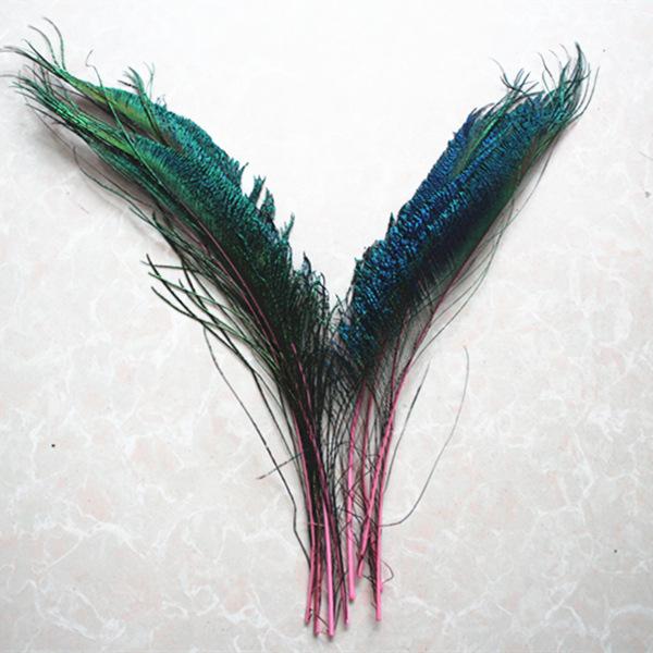 

10 шт./лот Натуральные павлиньи перья 30-35 см Ювелирные изделия Домашние аксессуары Свадьба Рождество DIY Украшение Плюмаж розовый