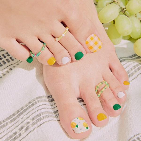 

Набор гелевых полосок Ohora для педикюра 32р, Гавайские фрукты, 1 комплект