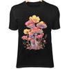 Enchanted Mushroom Cluster - Pink & Yellow Flowers, Ladybugs & Fantasy Glow