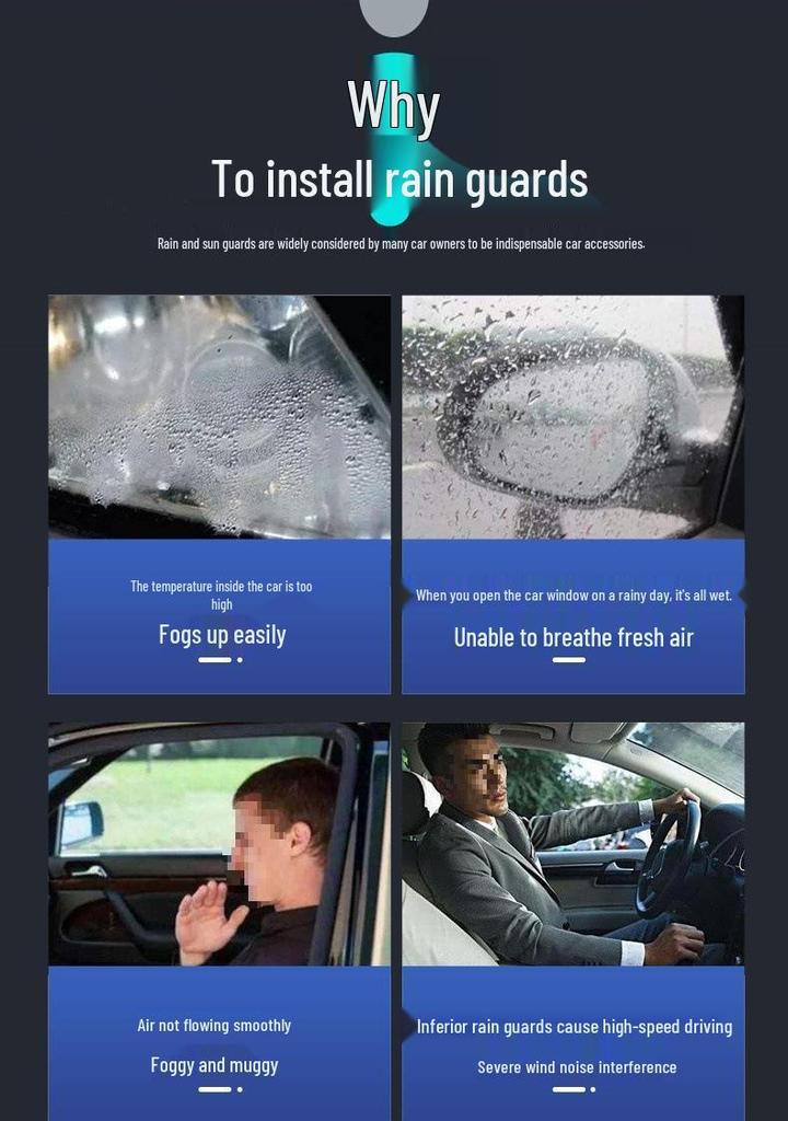Great Wall Haval H5 Window Rain Guards: All-Weather Visors & Shields