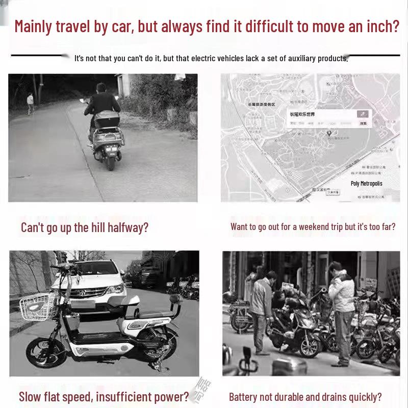 Universal Black Technology Electric Vehicle Range Extender for 2-3 Wheelers