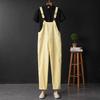 Unisex Candy Kleur Casual Overall: Leeftijd-verminderende, loszittende jumpsuit met lange, bandjesbroek voor Lente & Herfst.