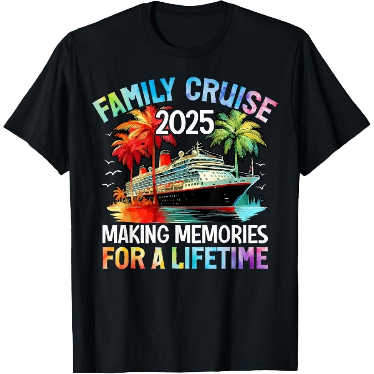 Family Cruise 2025 Family Matching Group Vacation Summer T-Shirt S чёрный