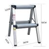 150KG Maximum Load 2 Step Stool Folding Ladder Anti Slip Safety Aluminium Ladder New