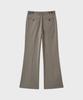 NOIRER Pinstripe Flare Slacks (Khaki Beige)