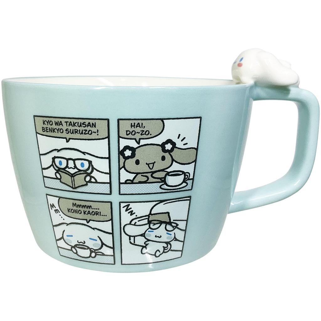 Sanrio Cinnamoroll Soup Cup with 4koma Cinnamon Sanrio Tableware Figure, Merchandise,