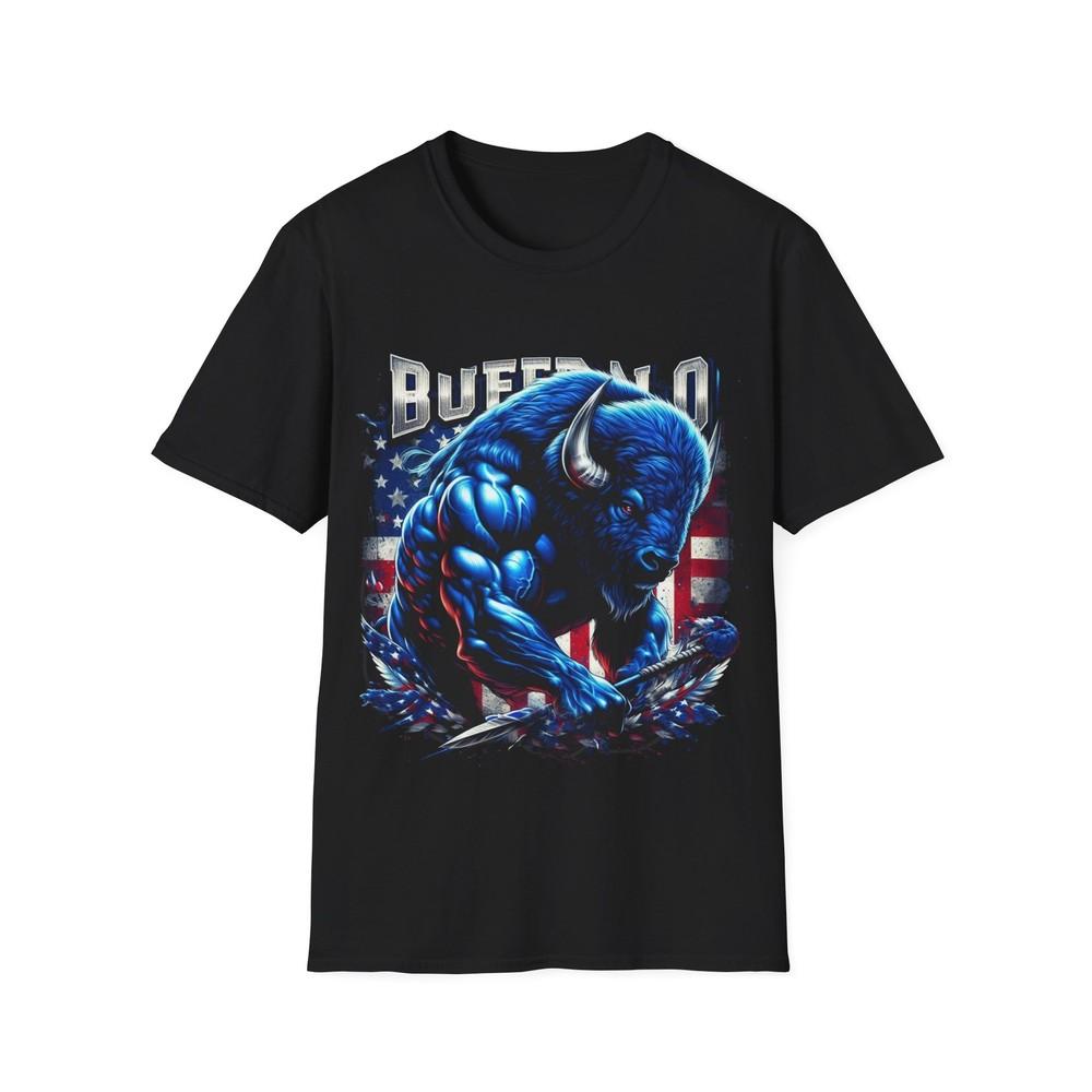 

Buffalo Bill Charging T-Shirt - Dynamic Fan Apparel L