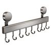Sliding Suction Cup Kitchen Hooks: No-Drill Aluminum Wall-Mounted Spatula Storage Rail