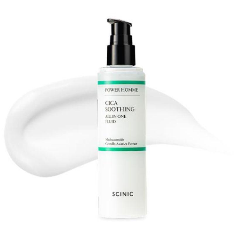 SCINIC Power Homme Cica Soothing All In One Fluid 150ml Calming Moisturizing Men’s Skincare Lotion