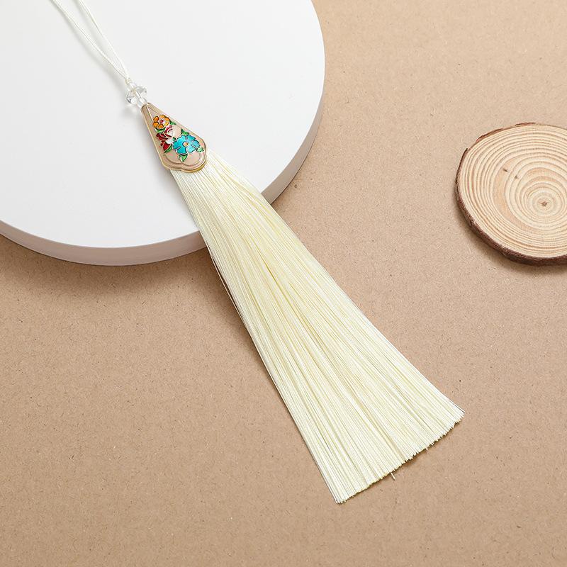 Chińskie klasyczne frędzle delikatny styl etniczny kwiat metalowa rama wisiorki DIY ozdoby rękodzielnicze breloczek dekoracja