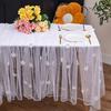 3D Floral & Butterfly Beaded Table Runner for Wedding & Party Decor
