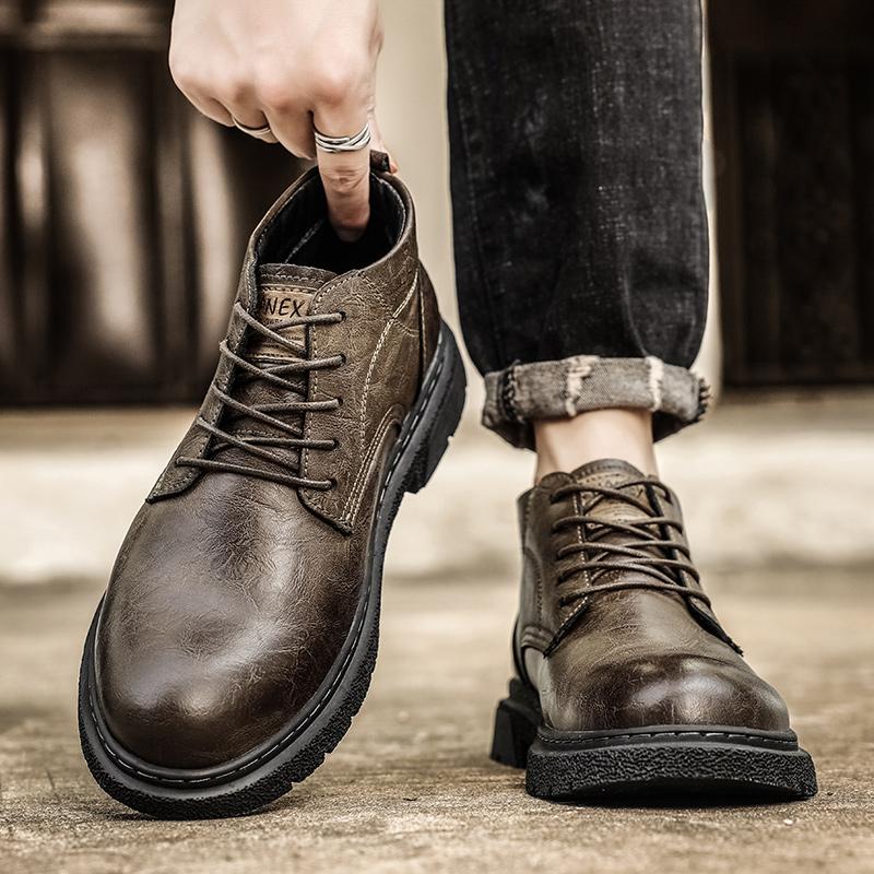 2024 Мужские кроссовки из кожи — фото 7