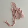 Newborns Cotton Bonnet Hat with Earflaps and Chin Ties, Breathable Baby Fetal Caps Comfortable Toddlers Warm Hat