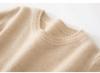 Women's Cashmere Round Neck Sweater - Thickened, Versatile, Loose Knit for Autumn/Winter.