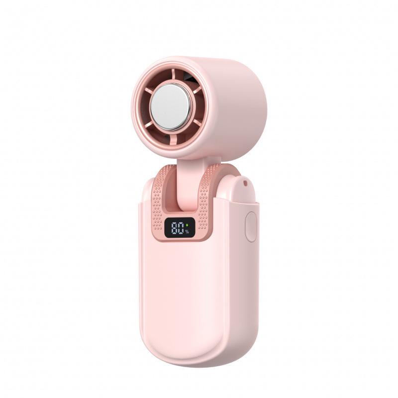 

F386 High-Speed Portable Handheld Cooling Fan with Ice Pack and Foldable Design 49*42*121.5 mm розовый