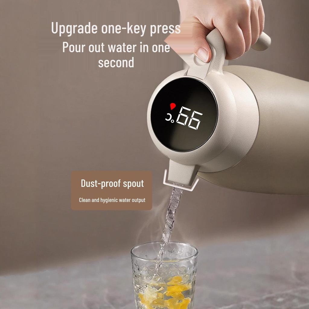 2025 New Model 316 Stainless Steel Insulated Thermos Flask Pot, Large Capacity Hot Water Kettle