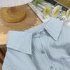 High-end Sense Unique Texture Pleated Loose Long-sleeved Shirt for Women Fresh Design Sense Top for Autumn