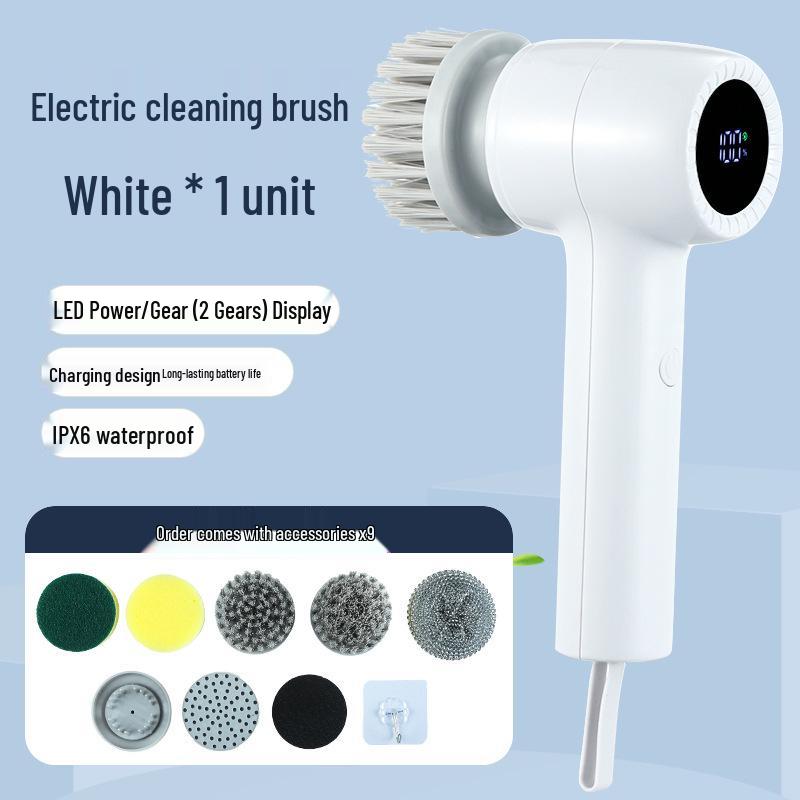Wireless Multi-Function Electric Brush for Shoes and Toilets - Gentle on Shoes, Perfect for Cleaning.