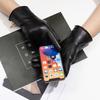 Adult Genuine Leather Gloves Women's Sheepskin Touch Screen Fashionable Driving and Cycling Windproof Gloves for Autumn and Winter