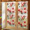Laser-painted New Chinese-style Peony Home Glass Door and Window Decoration Electrostatic Adsorption Stickers