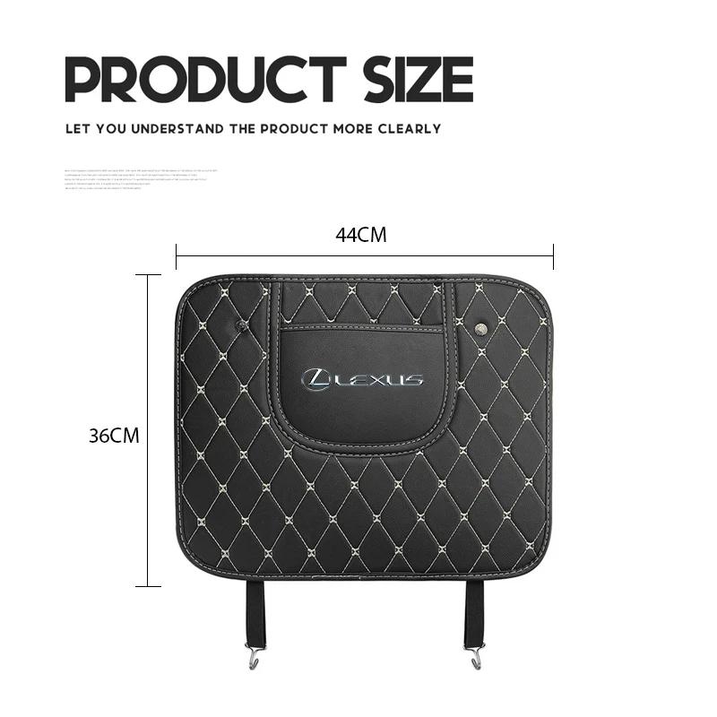 AIX1 For Lexus F SPORT ES RX NX LS UX LM LX GX LC RZ IS CT GS RC HS SC TX LBX Car Seat Back Anti-Kick Mat Protector Pad Cover