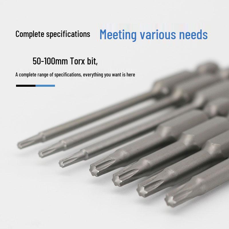 Premium Magnetic 1/4 Hex Star Screwdriver Bit Set - Sizes T5 to T40