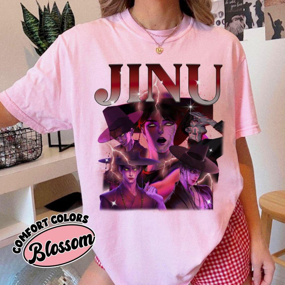 

Boys band shirt Kpop Devil Hunter movie shirt Saja boys Jinu girls dinner T-shirt 6XL