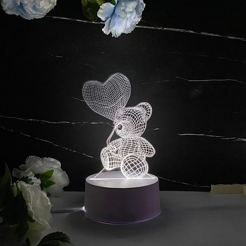 Creative Accompanying Hand Gift 3D Small Night Light Desktop Decorative Light Atmosphere Lamp Gift Bedside Luminous Atmosphere