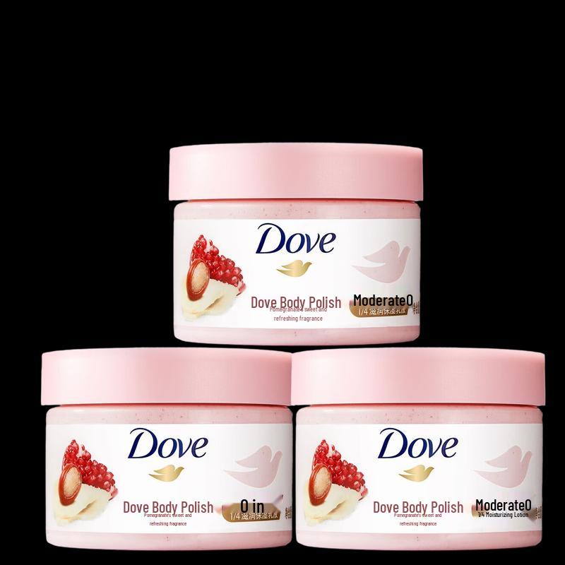 Dove Увлажняющий скраб для тела - Аромат граната (3-Pack)