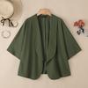 ZANZEA Women Turn Down Collar Loose Casual 3/4 Sleeve Cardigan Cover Ups