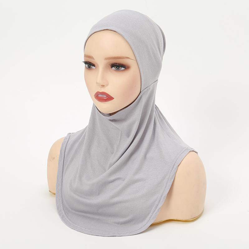 New Cotton Jersey Muslim Hijab Underscarf Inner Cap Solid Women Wrap Headscarf Turban Headband Sport Hijab Islamic Headwear Band