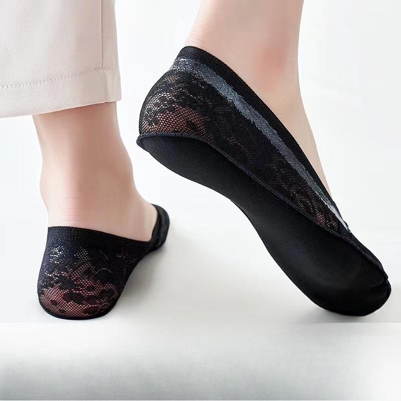 5 Pairs Lace Invisible Socks Comfy