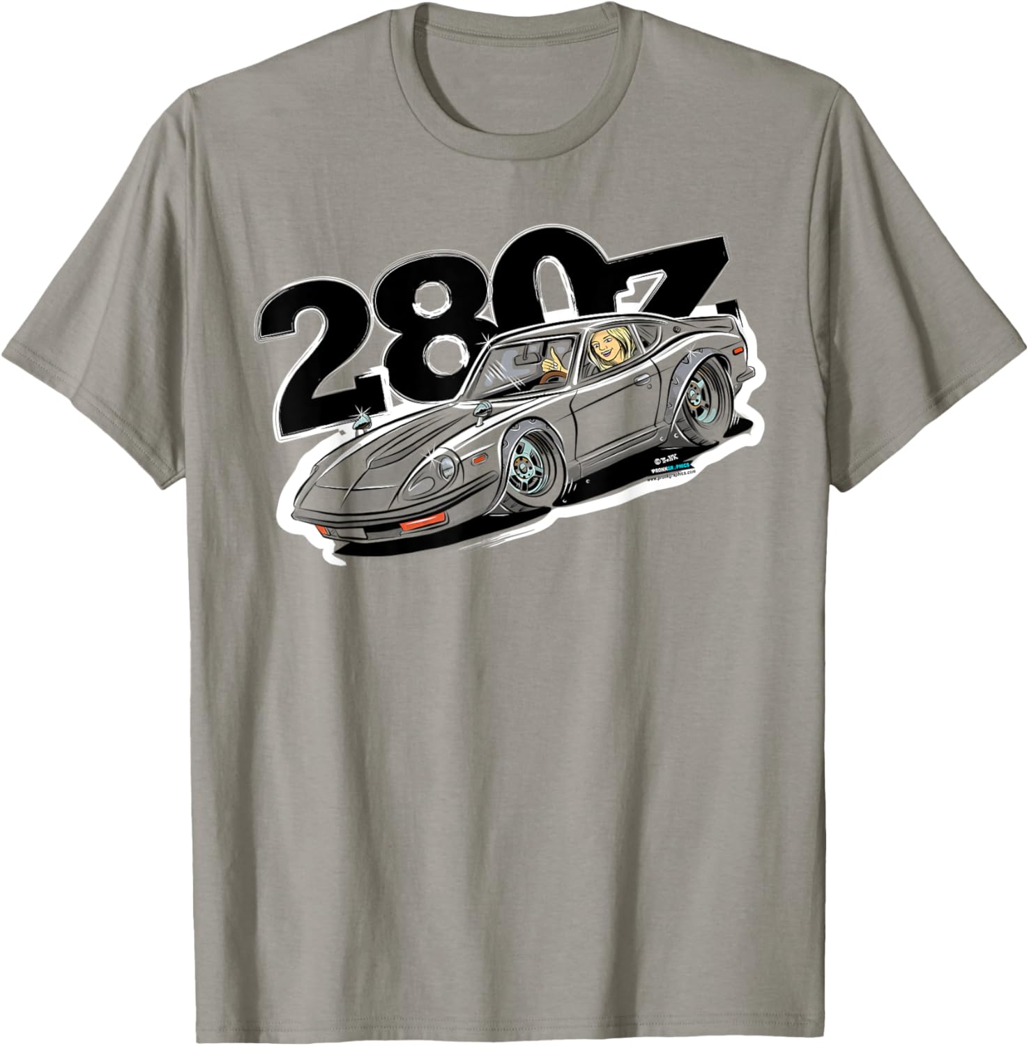 280z sports car t-shirt S разноцветный