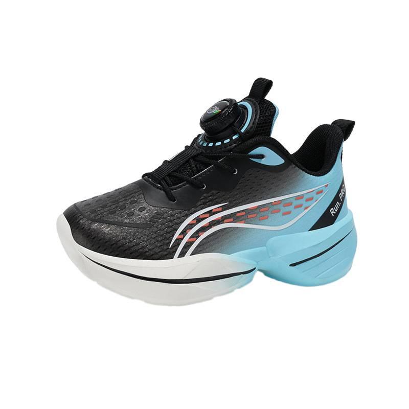 Factory children's lightweight running shoes comfortable and breathable spring and autumn rotating buckle non-slip outdoor men's and women's sports 