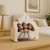 Vintage Tissue Box, Toilet Paper Holder, Paper Towel Dispenser, Suitable for Kitchen, Living Room, Bedroom, Bathroom, Car Tissue Box, Perfect Hallowee