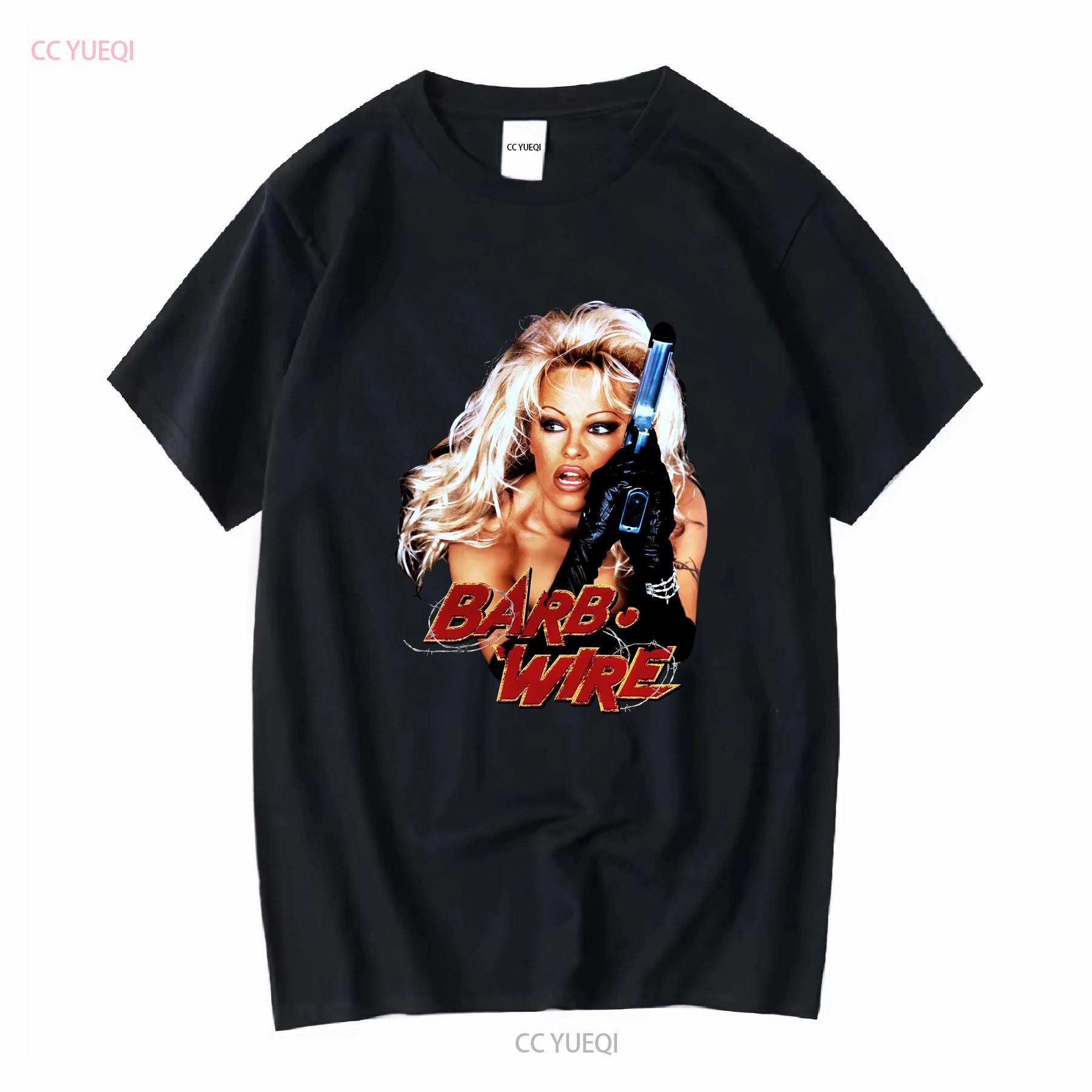 

Barb Wire Pamela Anderson Movie T Shirt vintage Washed Top For Everyday Wear Stretched Stylish Versatile homme Unisex fashion 4XL