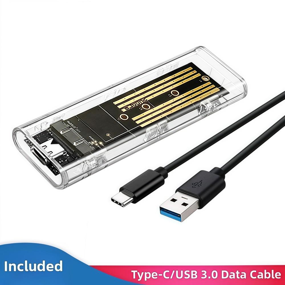 USB3.0 Mobile Hard Disk Case NGFF/NVME Portable Storage Disk M.2 SSD Case  External Storage